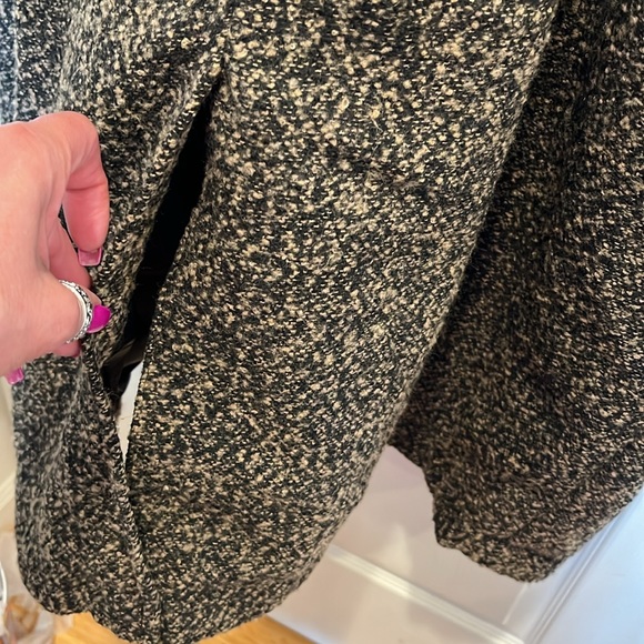 NWT Gorgeous, Ava & Viv Black & Brown Speckles lined coat 3X - Picture 3 of 3